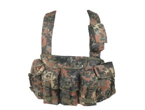 Vesta taktická CHEST RIG 6 kapes FLECKTARN