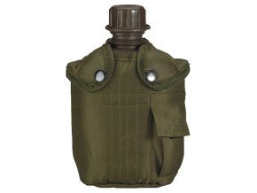 Láhev polní US s obalem s kapsičkou ZELENÁ