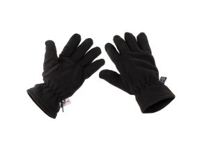 Rukavice prstové fleece Thinsulate™ ČERNÉ