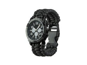 Hodinky PARACORD ČERNÉ
