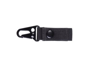 Popruh / klíčenka s tak. karabinou 7cm ČERNÁ