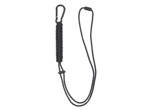 Provázek PARACORD s karabinou ČERNÝ