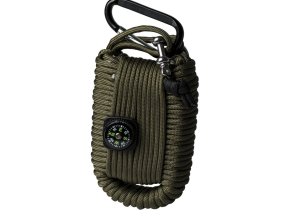 Sada pro přežití SURVIVAL PARACORD ZELENÁ
