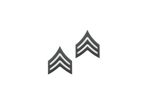 Odznak hodnosti SERGEANT SUBDUED ČERNÝ