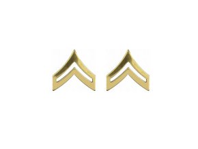 Odznak hodnosti CORPORAL POLISHED ZLATÝ