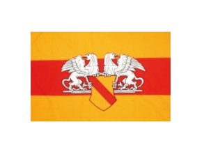 Vlajka BADENSKO s emblemem