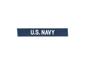 Nášivka "U.S. NAVY" stříbrná niť MODRÁ