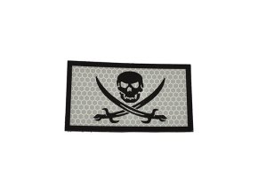Nášivka IFF IR CALICO JACK STŘÍBRNOČERNÁ