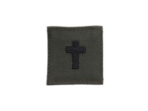 Nášivka VOJENSKÝ KNĚZ velcro ZELENÁ