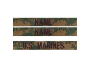 Nášivky U.S. MARINES sada 3 ks MARPAT WOODLAND