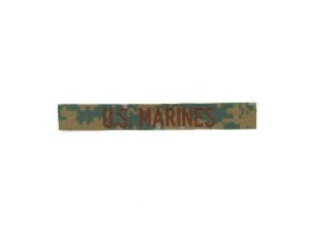 Nášivka "U.S. MARINES" hnědá nit MARPAT WOODLAND