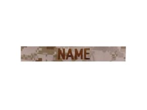 Nášivka jmenovka 3x "NAME" MARPAT DESERT