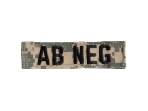 Nášivka krevní skupina AB NEG VELCRO ACU DIGITAL