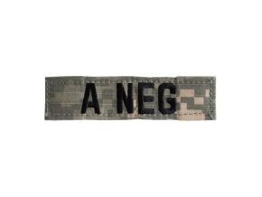 Nášivka krevní skupina A NEG VELCRO ACU DIGITAL