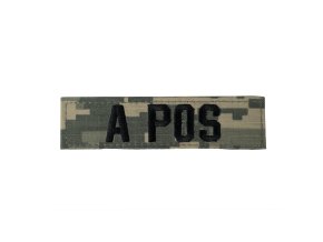 Nášivka krevní skupina A POS VELCRO ACU DIGITAL