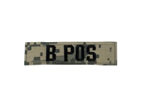 Nášivka krevní skupina B POS VELCRO ACU DIGITAL