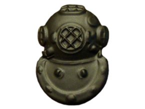 Odznak US DIVER 2nd Class ČERNÝ