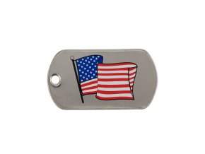 Známka identifikační vlajka USA