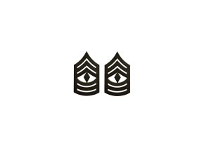 Odznak hodnostní USMC - 1stSgt. - ČERNÝ