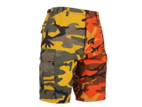 Kraťasy dvoubarevné BDU YELLOW/ORANGE CAMO