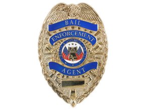 Odznak DELUXE ´BAIL ENFORCEMENT AGENT´ ZLATÝ