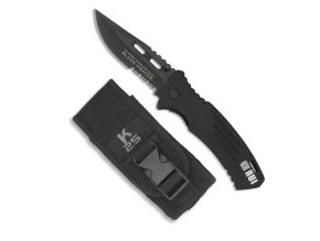 Nůž K25 BLACK COATED zavírací ČERNÝ