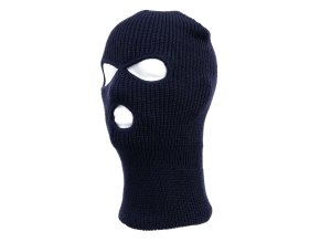 Kukla se 3 otvory pletená MODRÁ