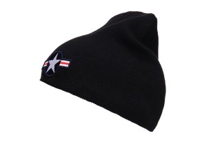 Čepice pletená BEANIE WWII AIR FORCE ČERNÁ