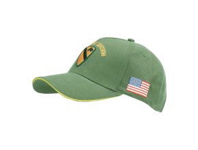 Čepice baseball US CAVALRY WWII 3D ZELENÁ