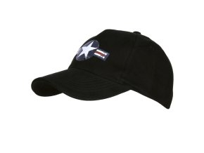 Čepice baseball USAF WWII ČERNÁ