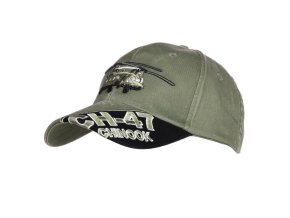 Čepice baseball s helikoptérou CH-47 ZELENÁ