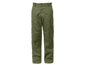 Kalhoty BDU RELAXED ZIPPER FLY ZELENÉ