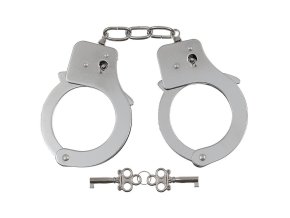 Pouta na ruce řetízková SINGLE LOCK STŘÍBRNÁ