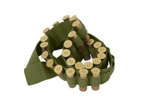Pás BANDOLIER na náboje do brokovnice ZELENÝ
