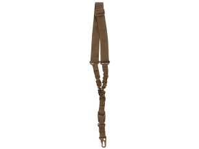 Popruh BUNGEE jednobodový s karabinou COYOTE BROWN