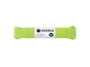 Šňůra PARACORD polyester 550LB ø 4 mm / 30 m REFLEXNÍ ZELENÁ