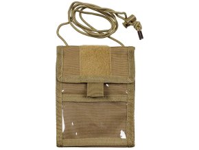 Peněženka ID CASE na šňůrce COYOTE BROWN