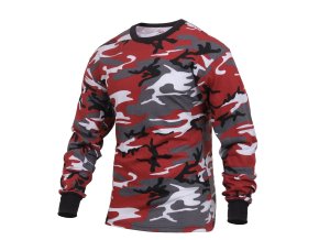 Triko s dlouhým rukávem RED CAMO
