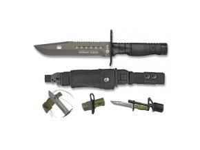 Nůž BAYONET K25 s pouzdrem ČERNÝ