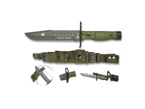 Nůž BAYONET K25 s pouzdrem ZELENÝ