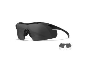 Brýle střelecké WX VAPOR sada 2 skla ČERNÝ rám