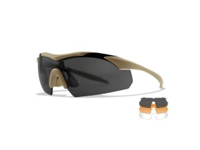 Brýle střelecké WX VAPOR sada 3 skla TAN rám