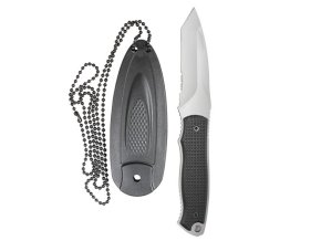 Nůž ROTHCO NECK s pevnou čepelí a plast. pouzdrem
