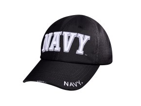 Čepice NAVY síťovaná ČERNÁ