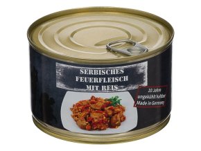 Maso na srbský způsob s rýží v plechovce 400 g