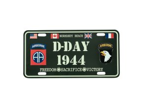 Cedule plechová D-DAY 1944 na auto