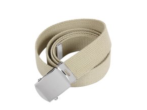 Opasek s chromovou sponou 110 cm KHAKI