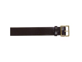 Opasek GARRISON kožený se zlatou sponou ČERNÝ 1 3/4''