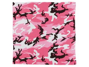 Šátek 68 x 68 cm JUMBO PINK CAMO
