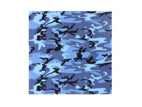 Šátek 68 x 68 cm JUMBO SKY BLUE CAMO